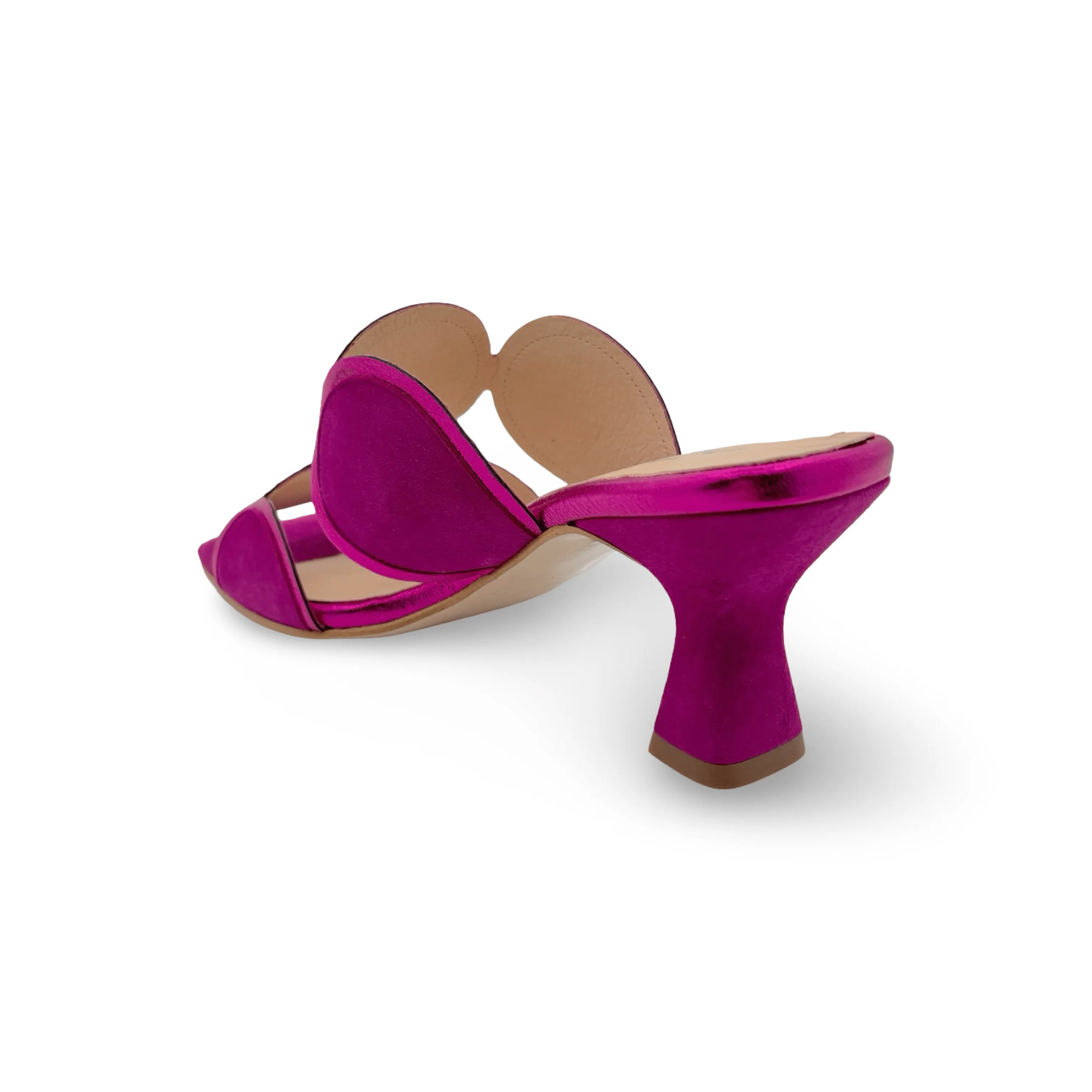 12601 Fuchsia Retro Suede Mule