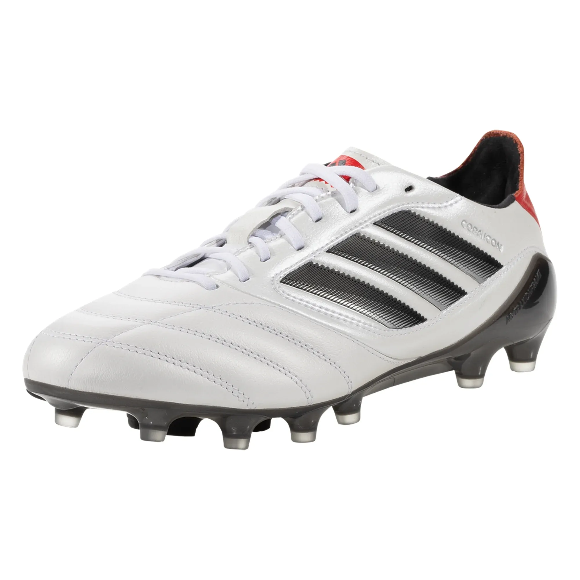 adidas Copa Icon II FG/SG Soccer Cleats (White/Black/Pure Ruby)