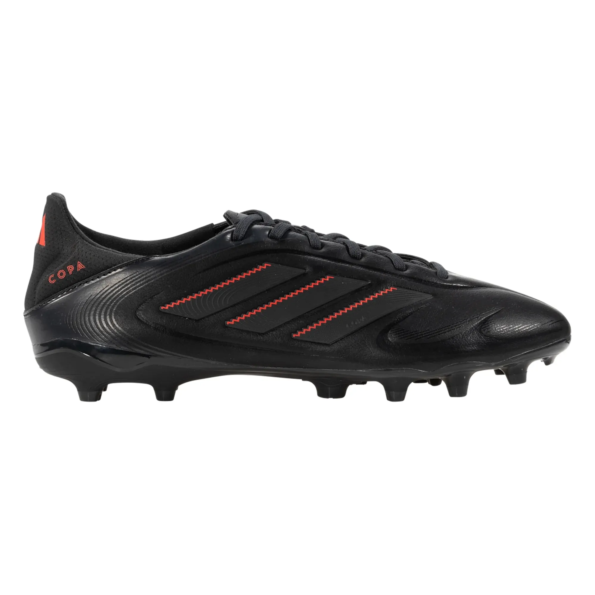 adidas Copa Pure III League FG/MG Soccer Cleats (Black/Carbon/Red)