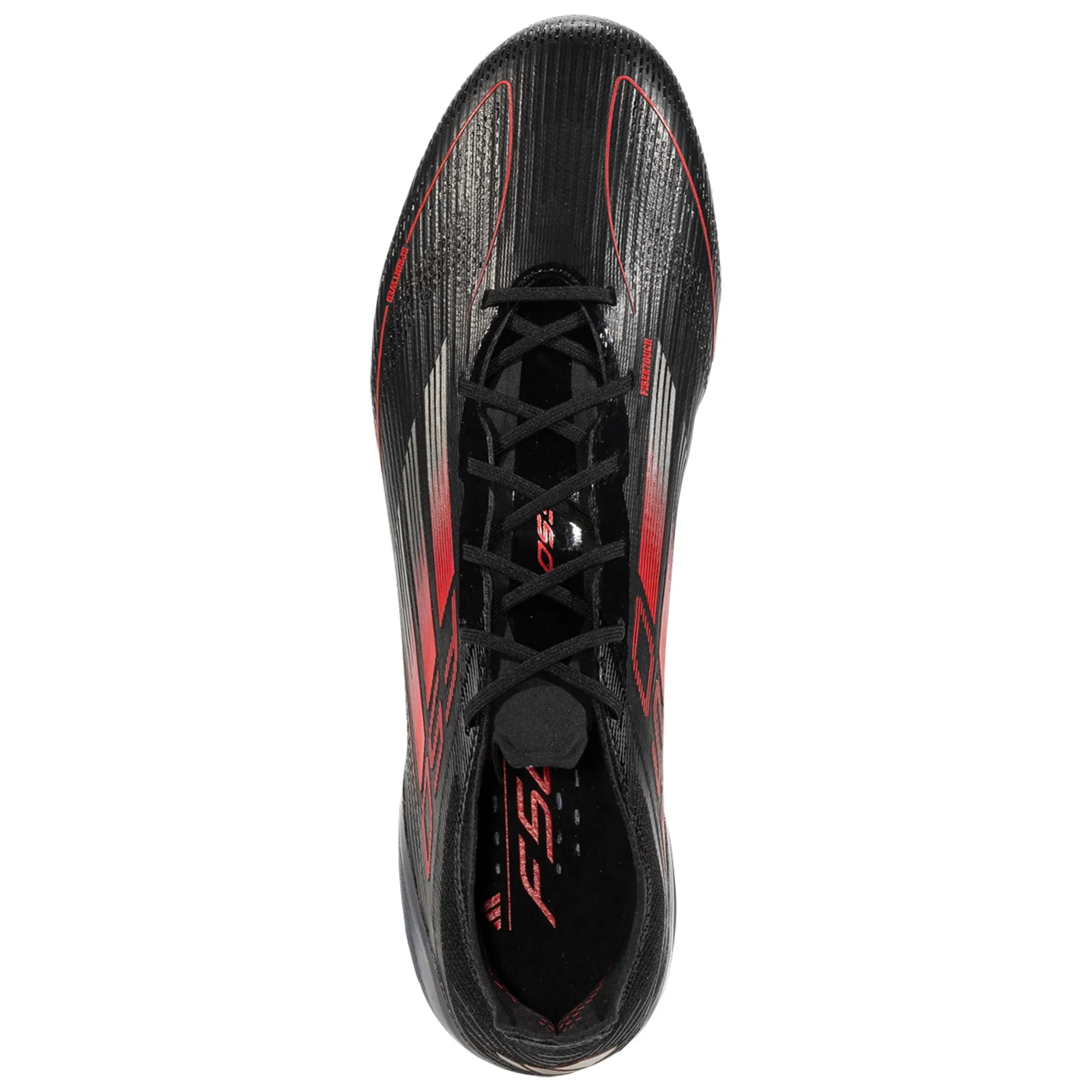 adidas F50 Elite FG Soccer Cleats (Black/Iron Metallic/Lucid Red)