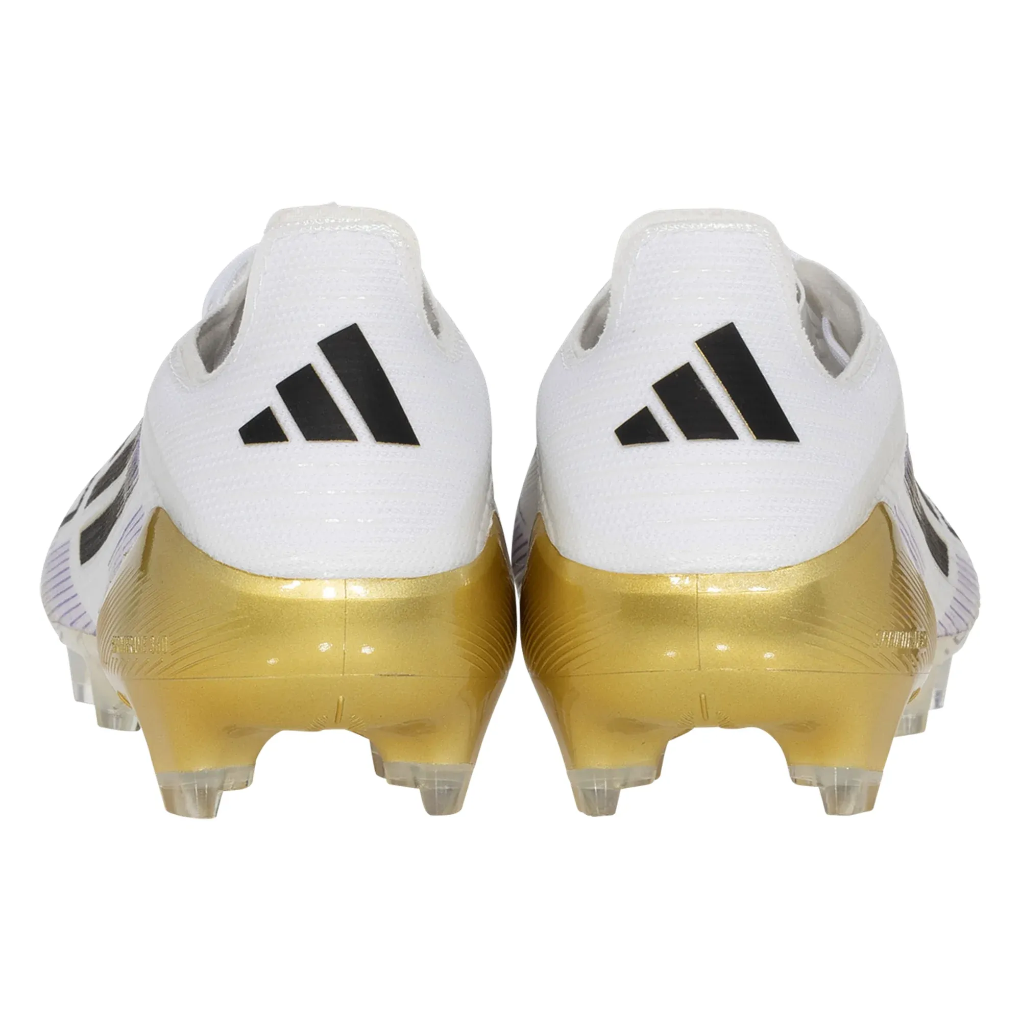adidas Football Cleats F50 Elite Firm Ground Soccer Cleats (White/Black/Gold Metallic)