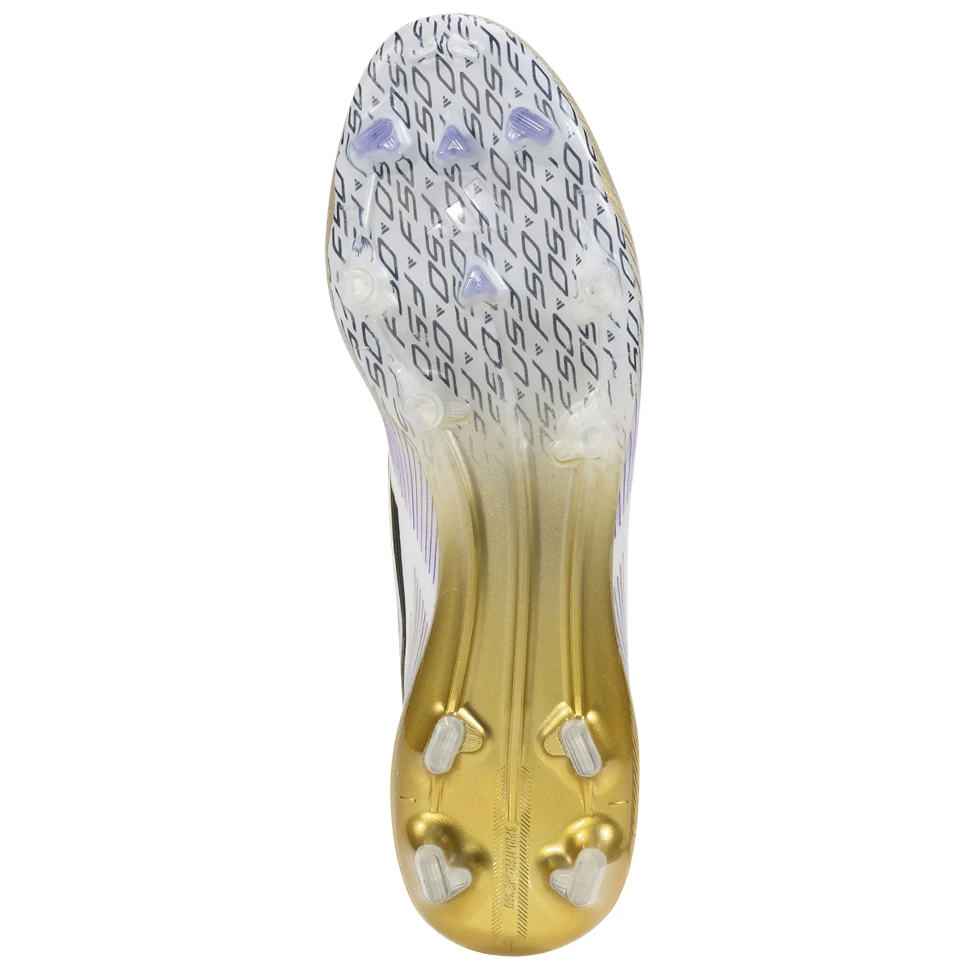 adidas Football Cleats F50 Elite Firm Ground Soccer Cleats (White/Black/Gold Metallic)