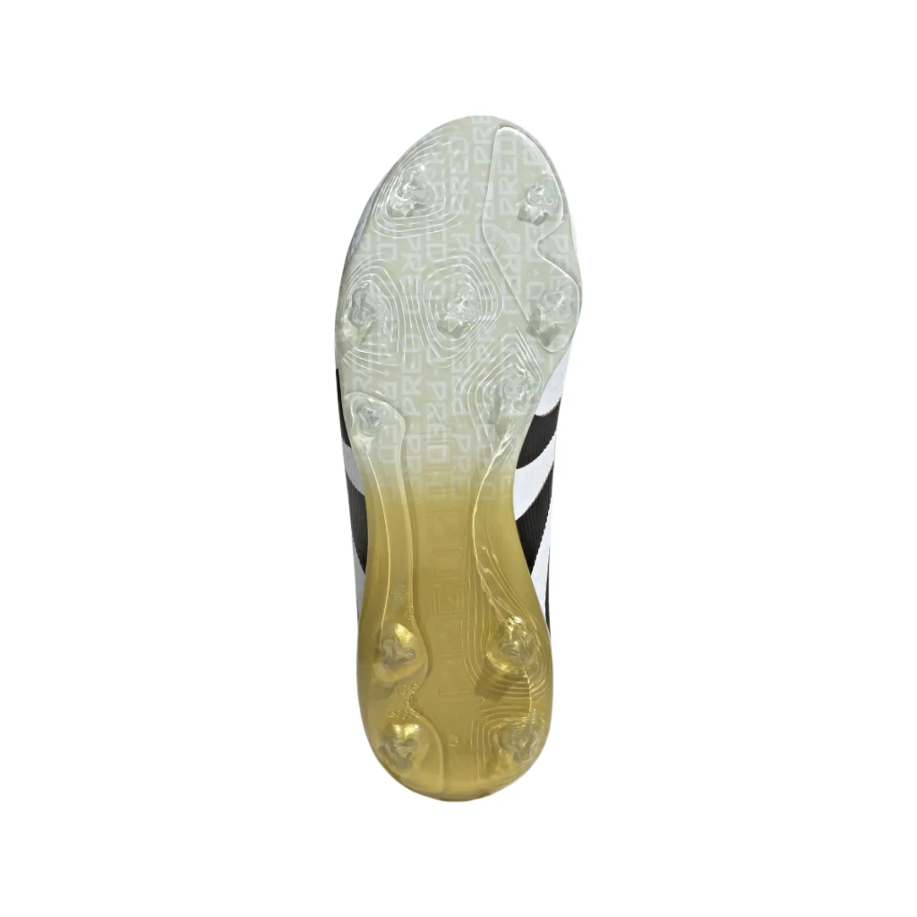 adidas Youth Jr. Predator Elite Junior Firm Ground Cleats (White/Black/Gold Metallic)