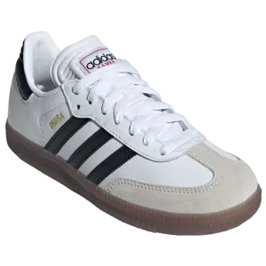 adidas Youth Jr. Samba Soccer Shoes (White/Black)