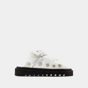 Aj1317 Sandals - Toga Pulla - Leather - White
