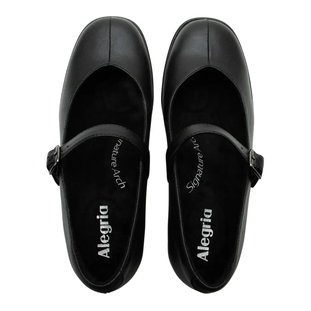 Alegria Haylo Black Wedge Shoe (Women's)