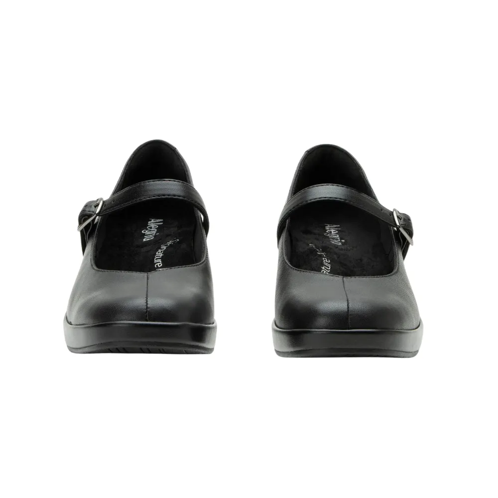 Alegria Haylo Black Wedge Shoe (Women's)