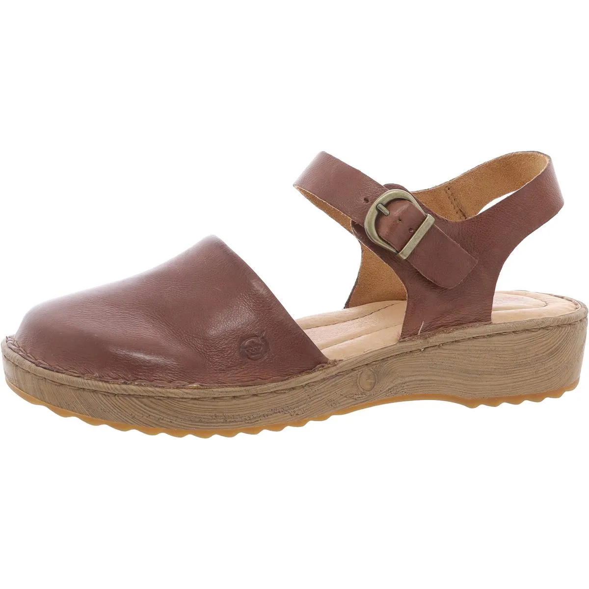 Alianna Womens Buckle Leather Ankle Strap