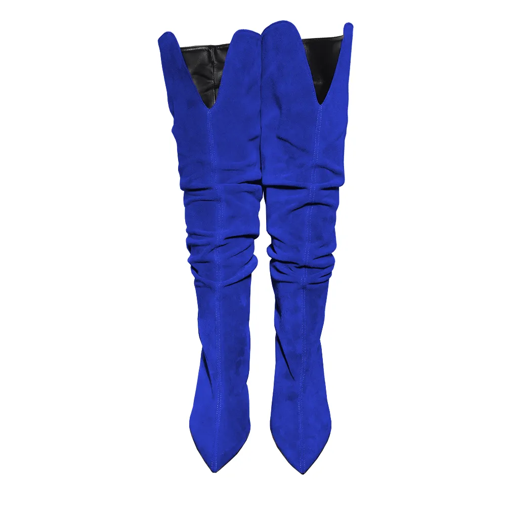 ALICIA BLUE SUEDE