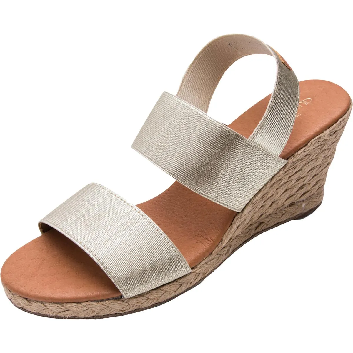 Allison Womens Stretch Wedge Dress Sandals