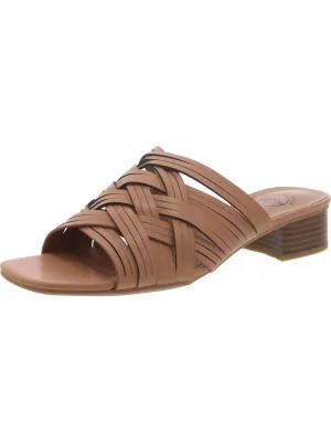 Alluvia Womens Man Made Slip On Slide Sandals