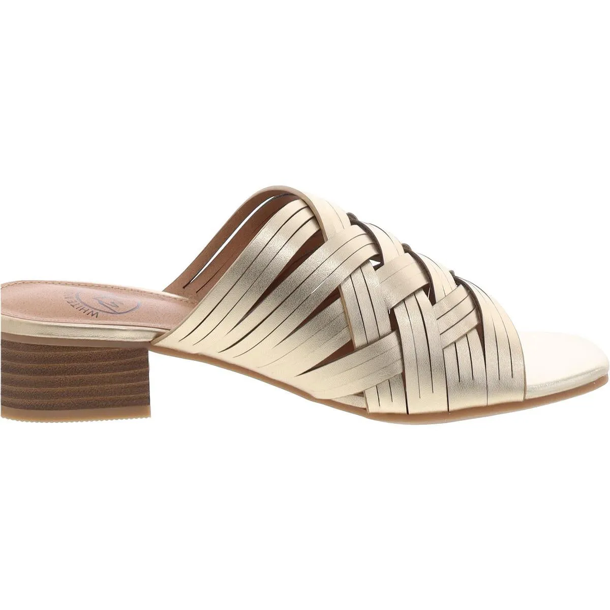 Alluvia Womens Man Made Slip On Slide Sandals