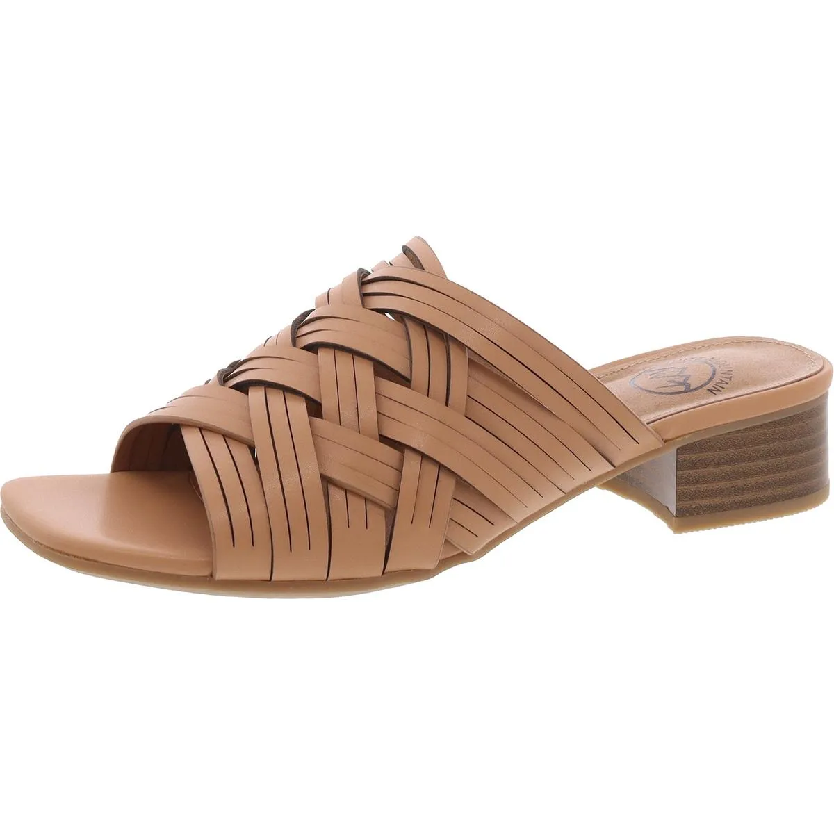 Alluvia Womens Man Made Slip On Slide Sandals