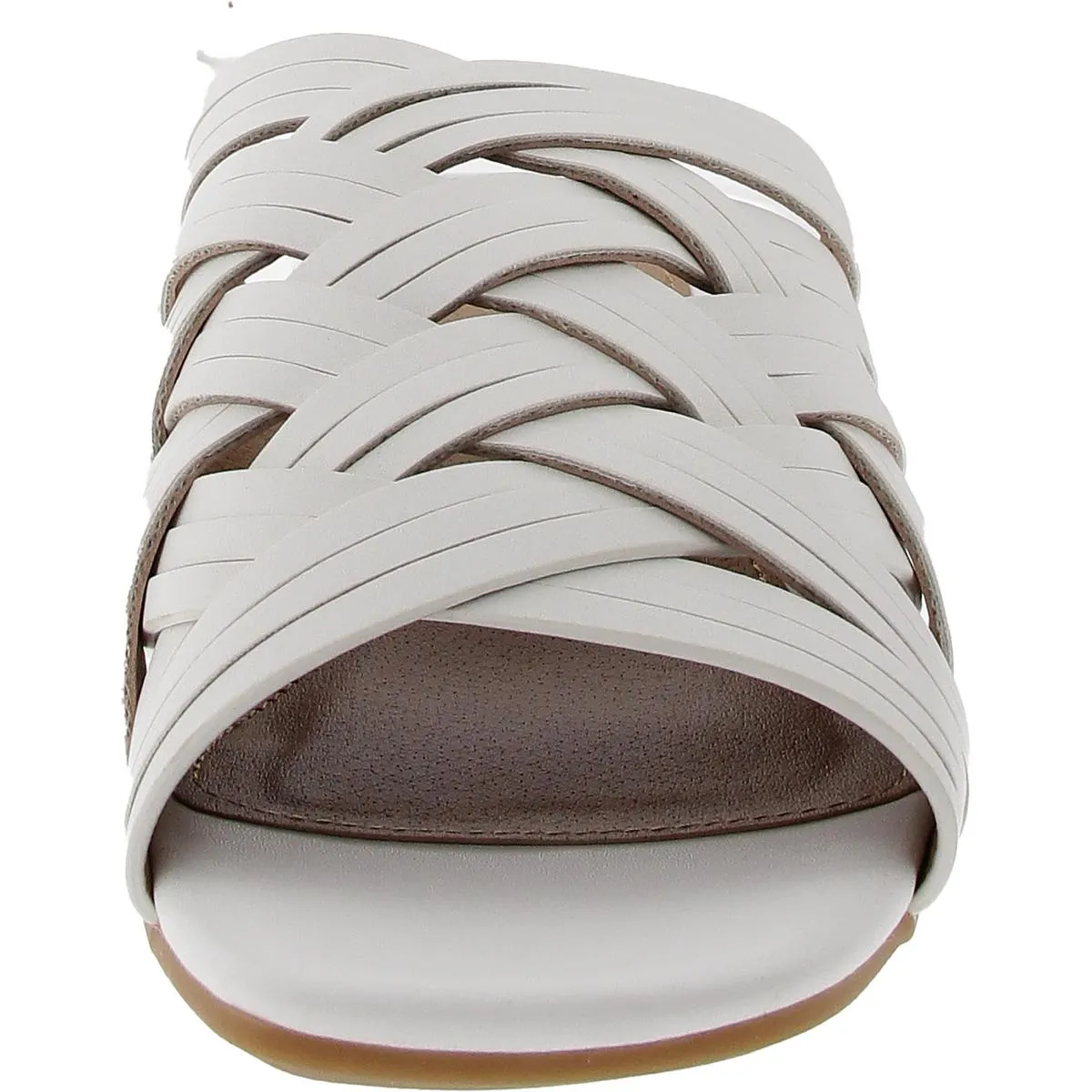 Alluvia Womens Man Made Slip On Slide Sandals