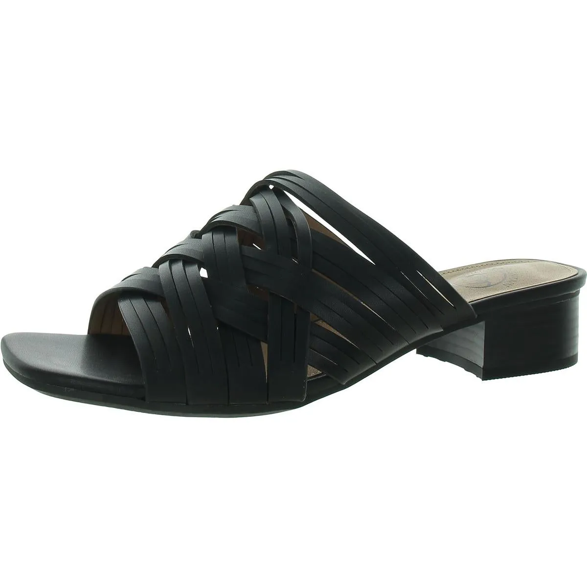 Alluvia Womens Man Made Slip On Slide Sandals