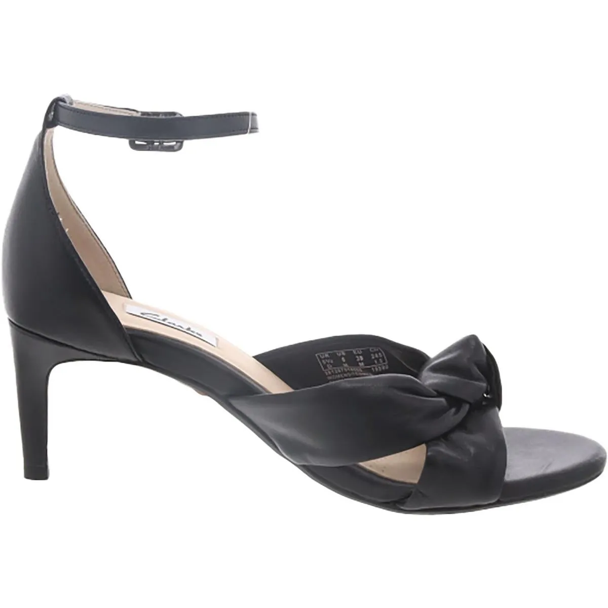 Amali Tulip Womens Open Toe Ankle Strap Heels