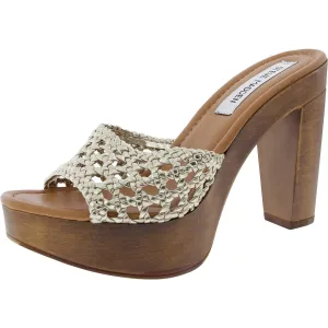 Amanda Womens Woven Man Made Platform Sandals