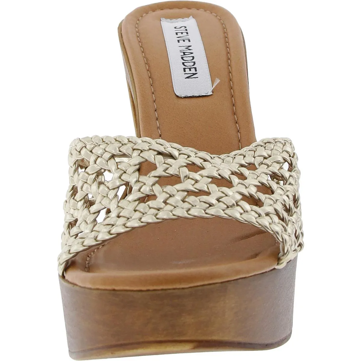 Amanda Womens Woven Man Made Platform Sandals
