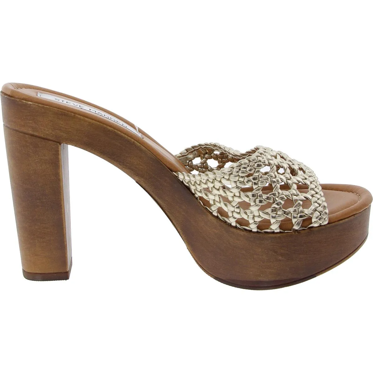 Amanda Womens Woven Man Made Platform Sandals