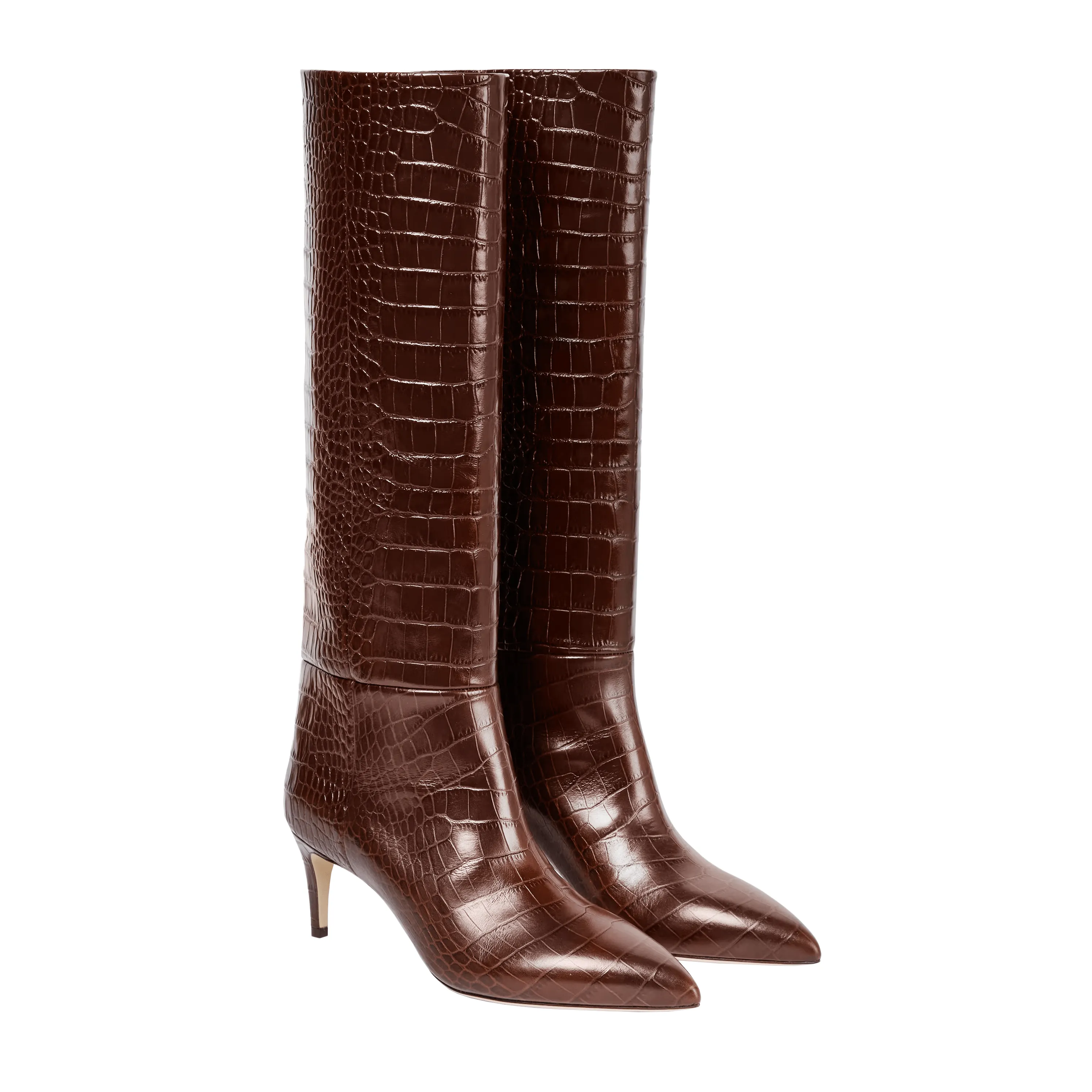 AMBRA PRINT CROC BROWN