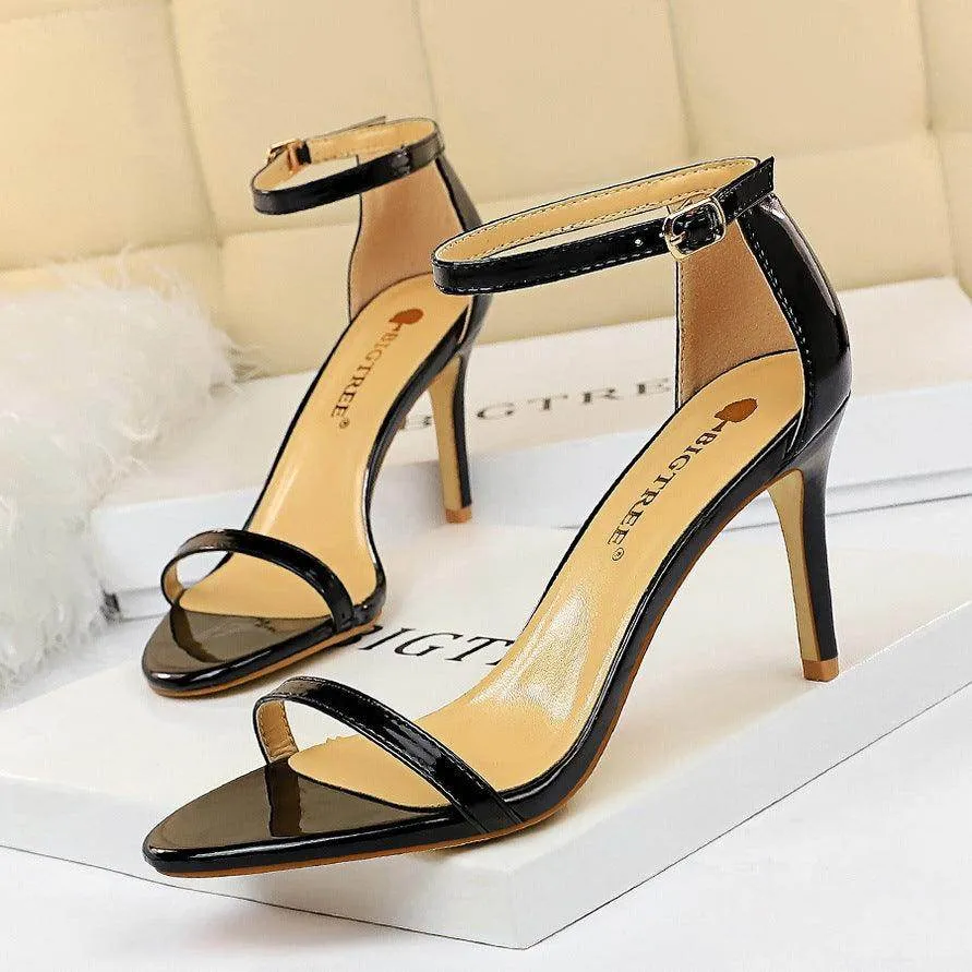 Ankle Strap Heels Stiletto heel Sandals Shoes 570982649397