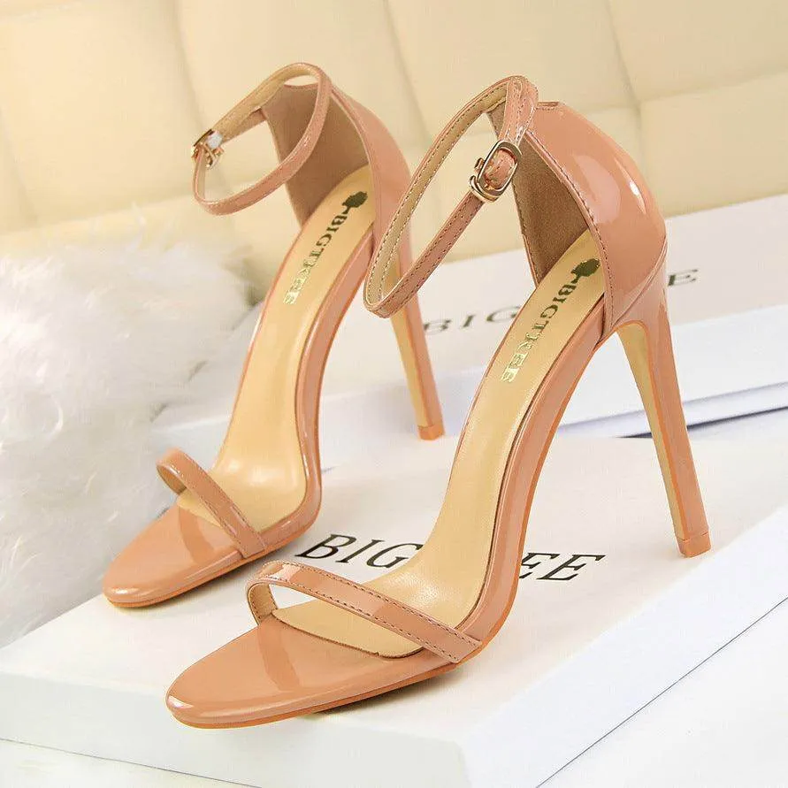 Ankle Strap Heels Stiletto heel Sandals Shoes 570982649397