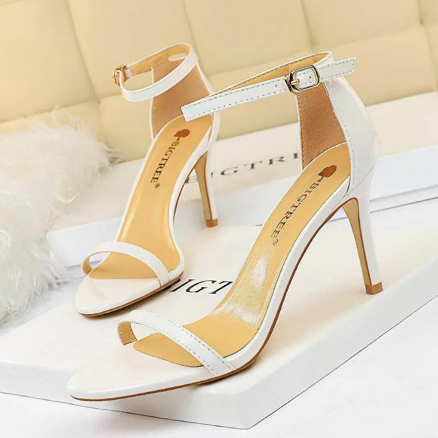 Ankle Strap Heels Stiletto heel Sandals Shoes 570982649397