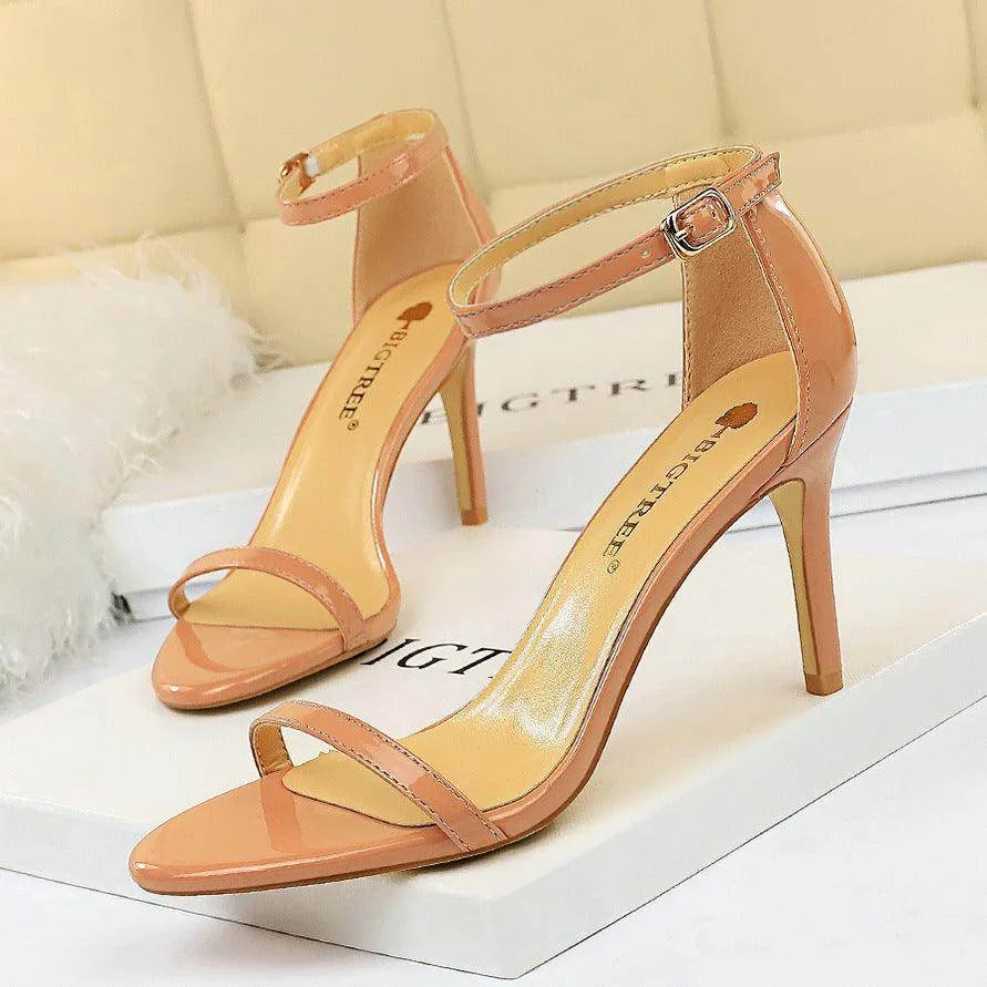 Ankle Strap Heels Stiletto heel Sandals Shoes 570982649397