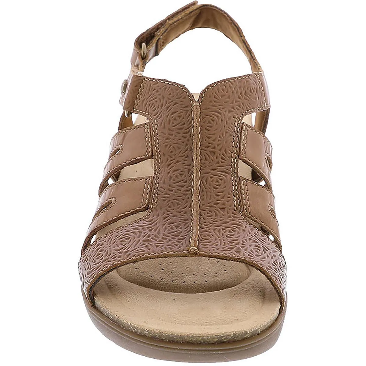April Belle Womens Leather Casual Strappy Sandals