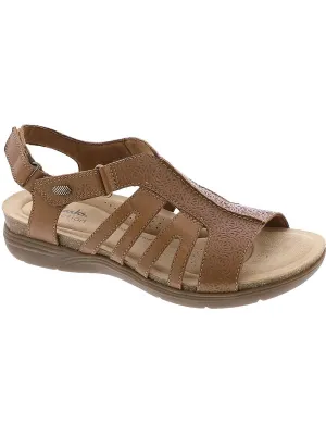 April Belle Womens Leather Casual Strappy Sandals