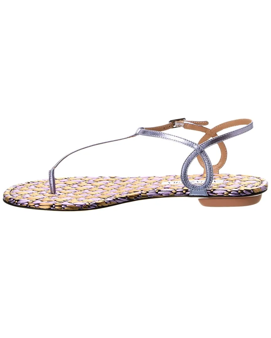 Aquazzura Almost Bare Leather Sandal