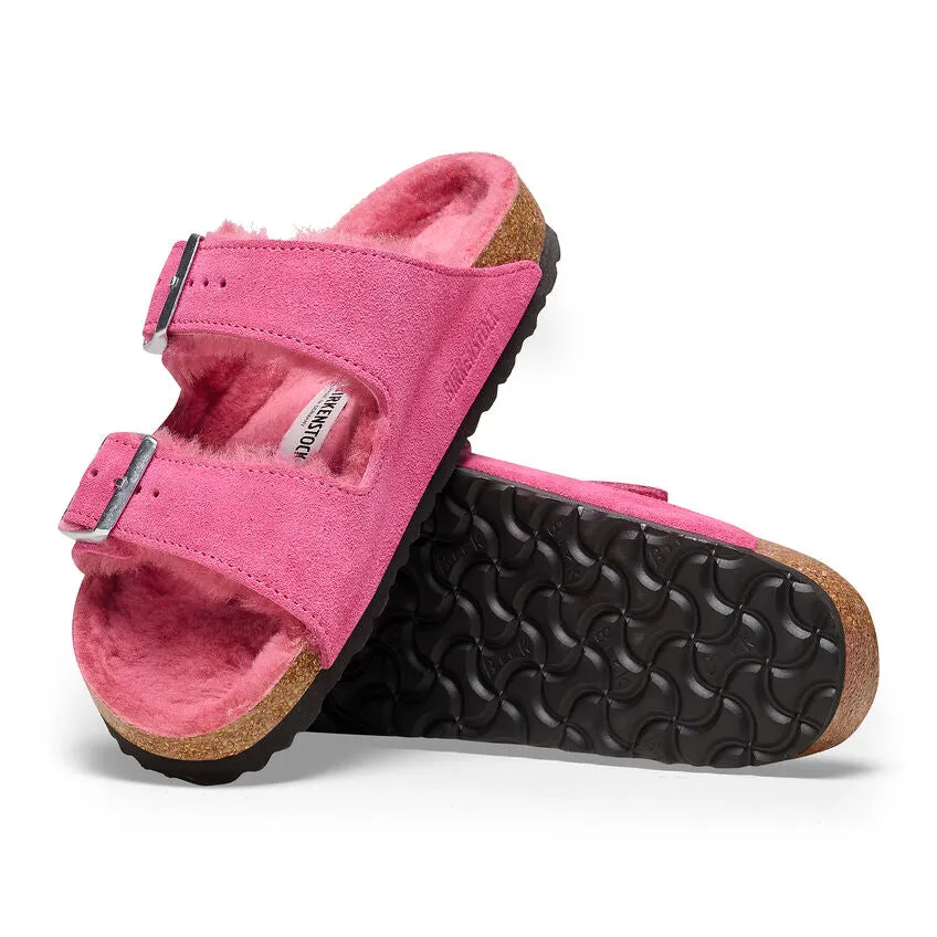Arizona - Fuchsia Tulip Suede Shearling||Arizona - Sude fourrure tulipe fuchsia