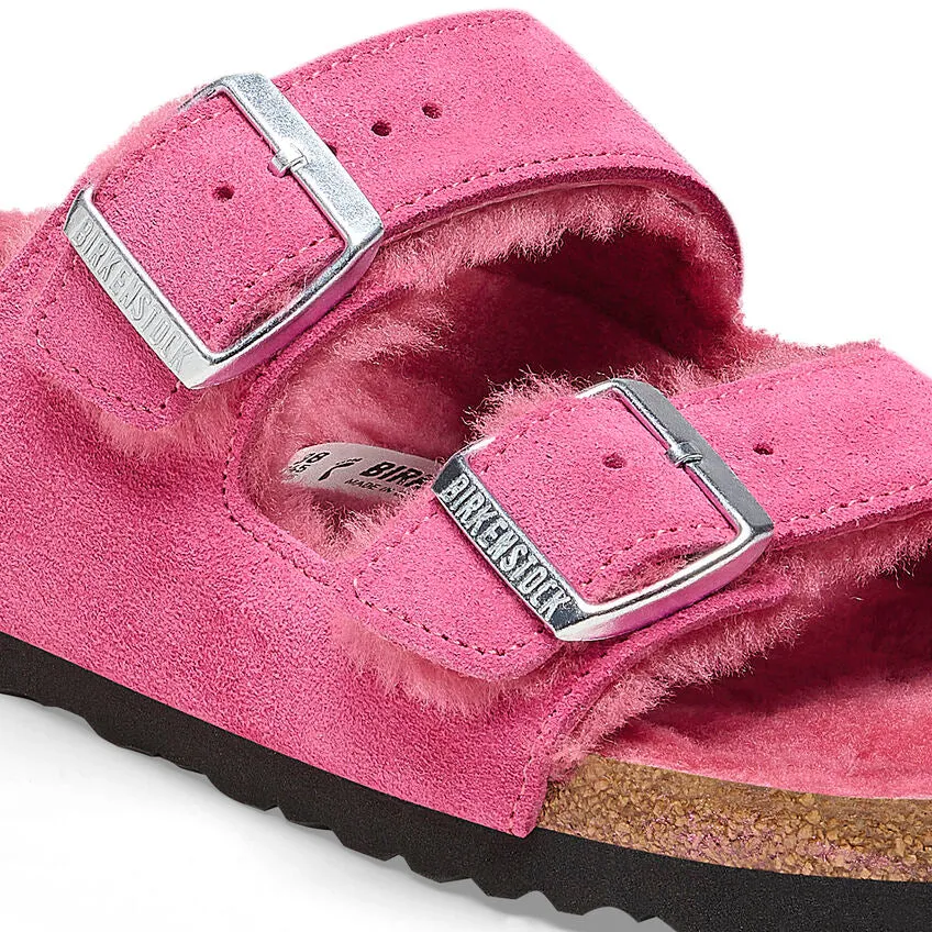 Arizona - Fuchsia Tulip Suede Shearling||Arizona - Sude fourrure tulipe fuchsia