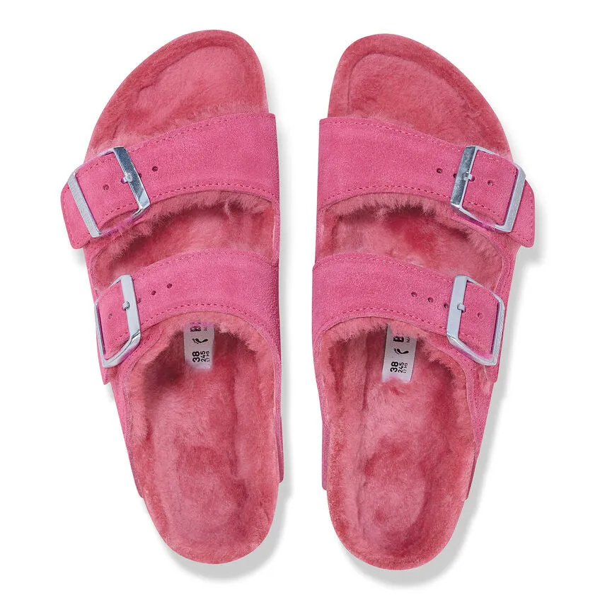 Arizona - Fuchsia Tulip Suede Shearling||Arizona - Sude fourrure tulipe fuchsia