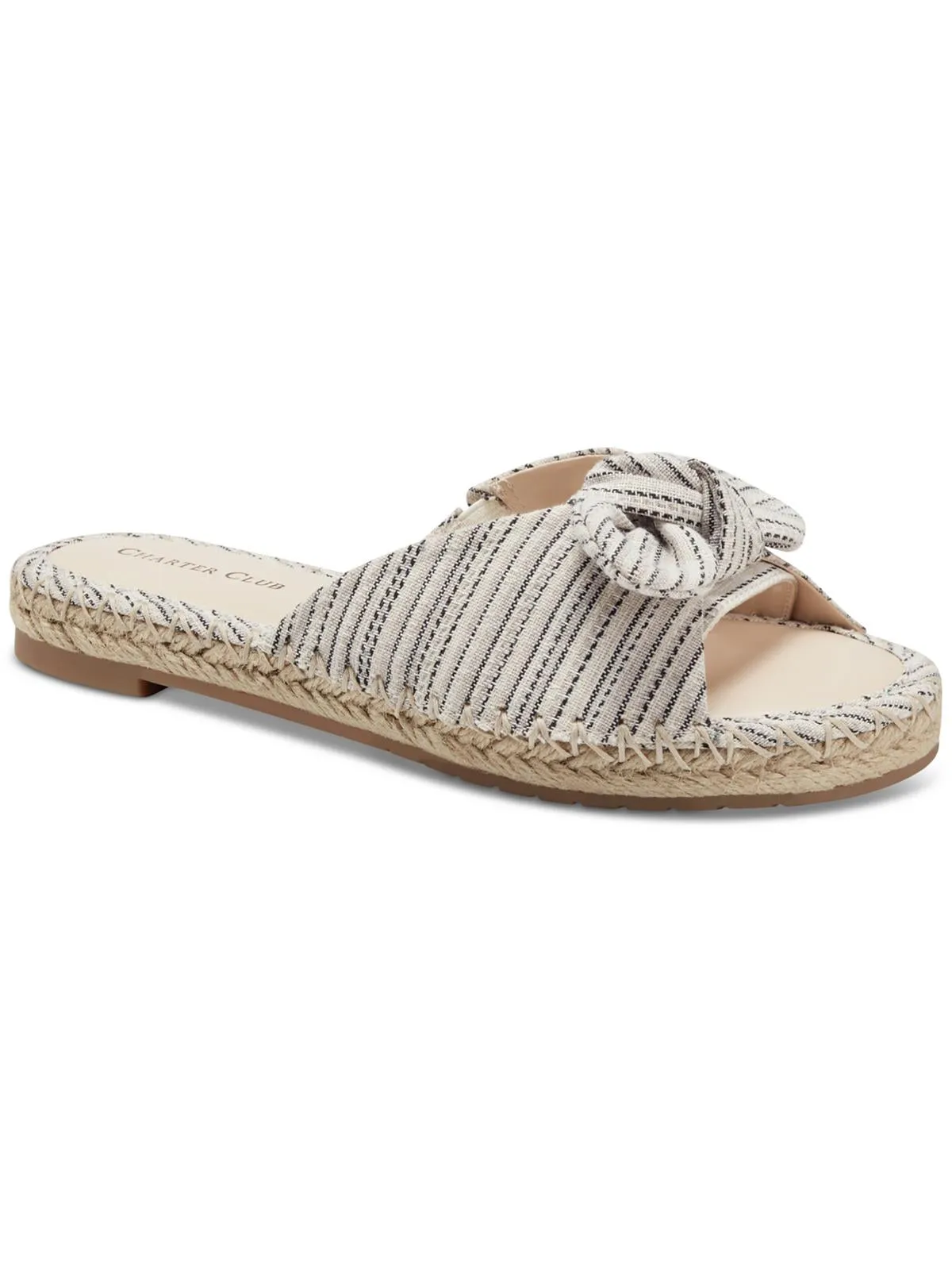 Ashland Womens Canvas Slip On Slide Sandals
