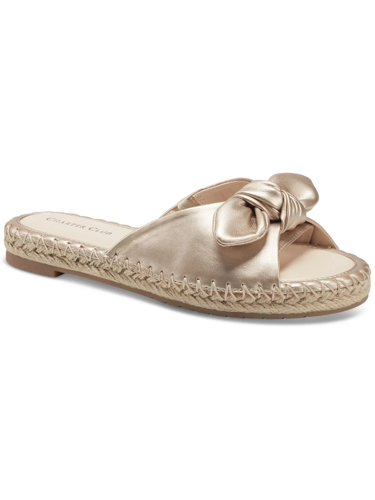 Ashland Womens Canvas Slip On Slide Sandals