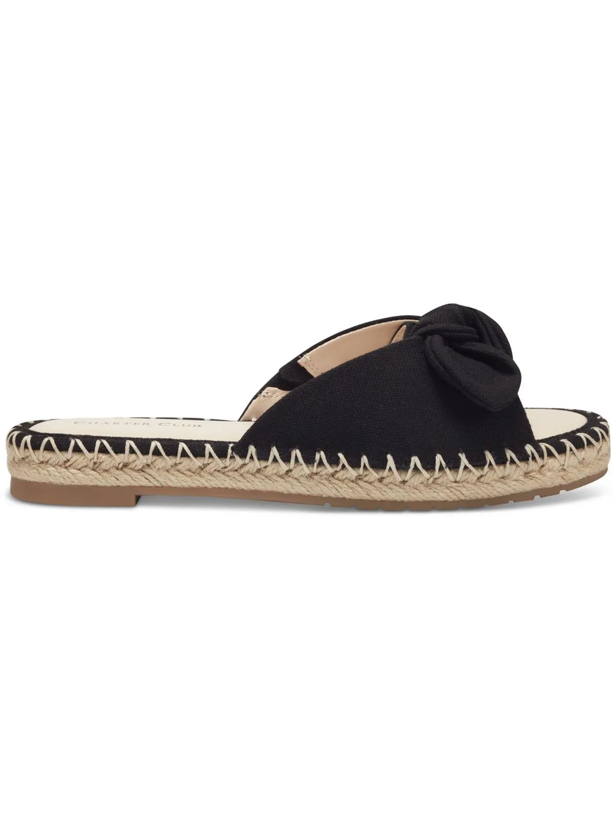 Ashland Womens Canvas Slip On Slide Sandals
