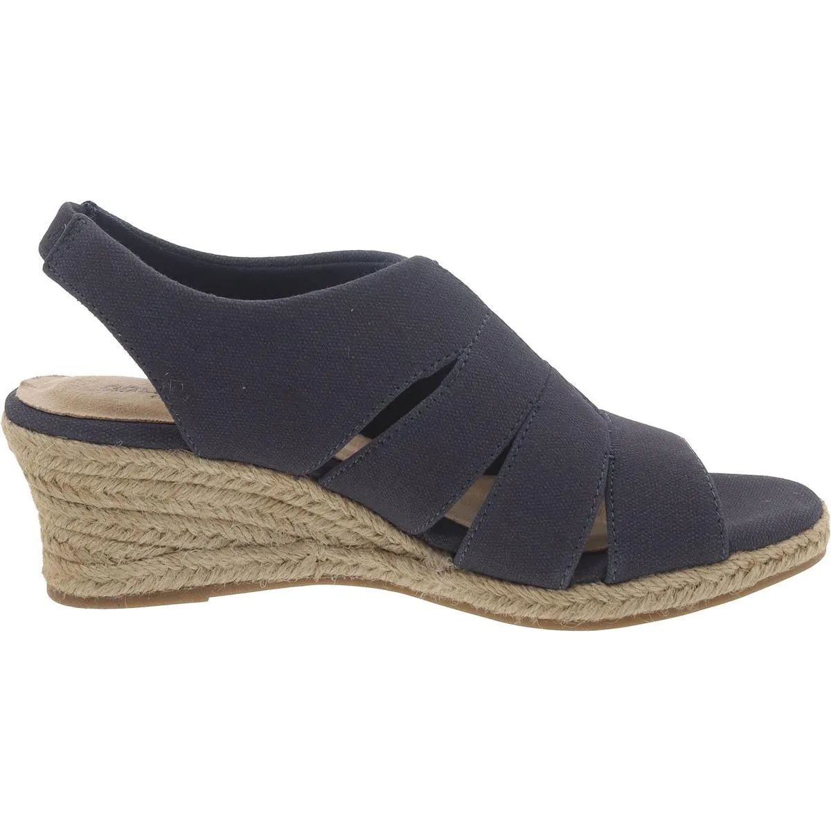 Aziza Womens Canvas Espadrille Wedge Sandals
