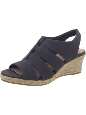 Aziza Womens Canvas Espadrille Wedge Sandals