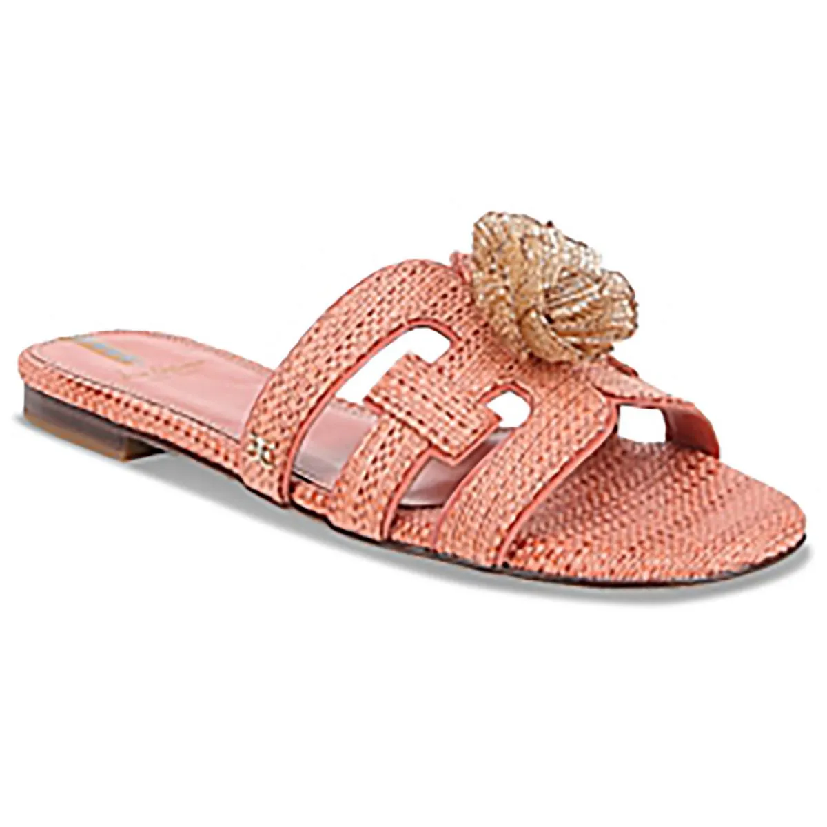 Bay Flora Womens Woven Cut-Out Slide Sandals