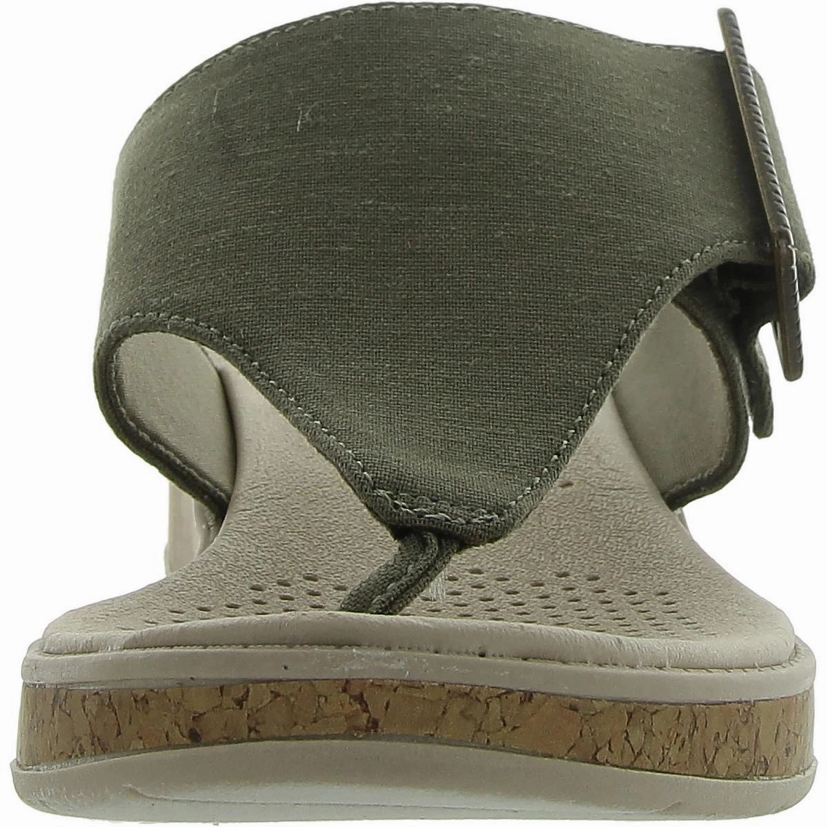 Bay Womens Open Toe Slip On Wedge Sandals