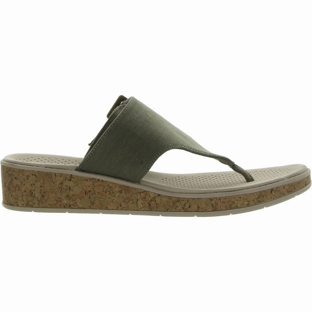 Bay Womens Open Toe Slip On Wedge Sandals