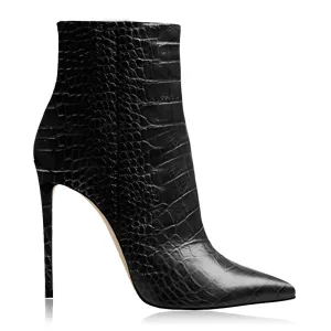 BEATRICE PRINT CROC BLACK