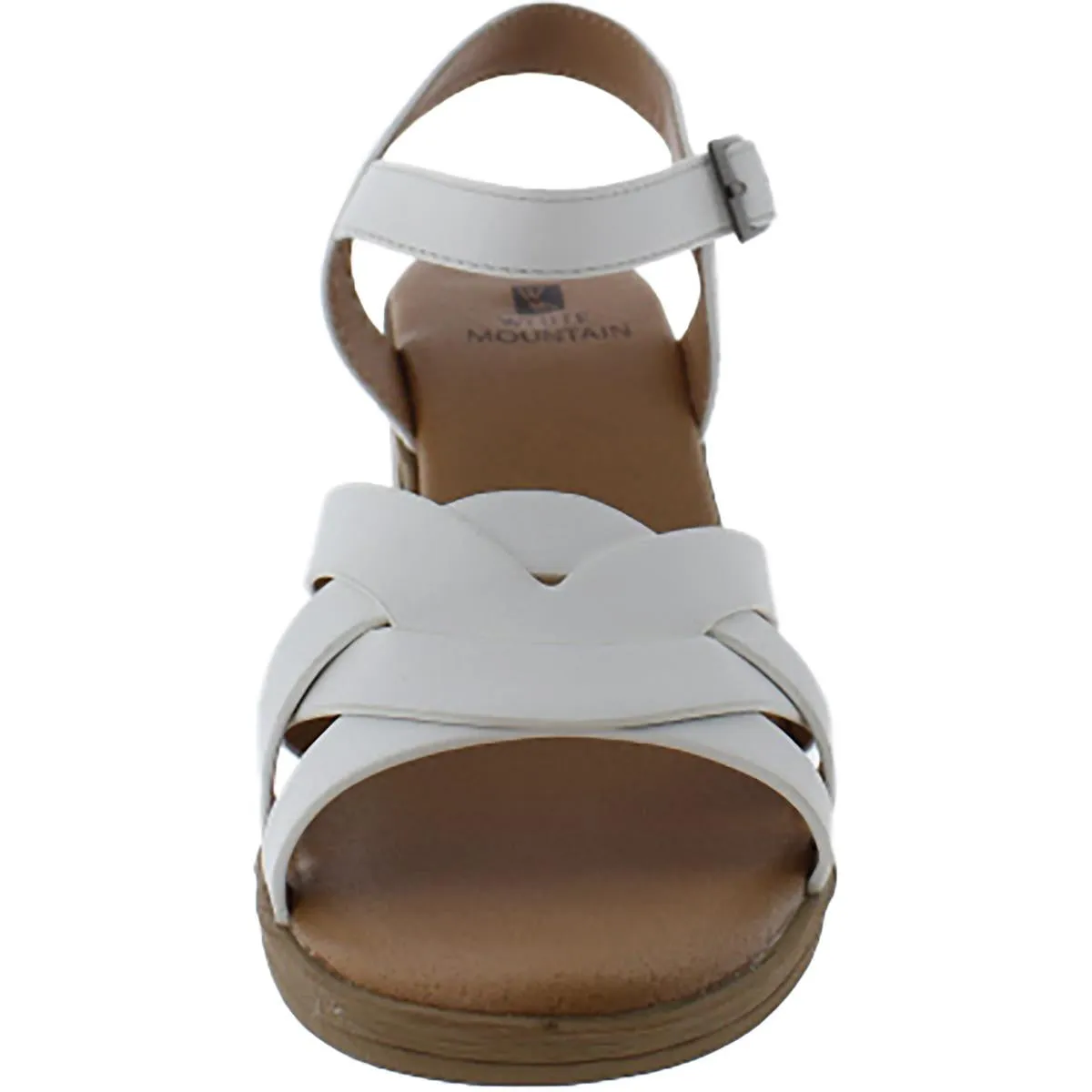 Bergen Womens Fau x Faux Leather Block Heel