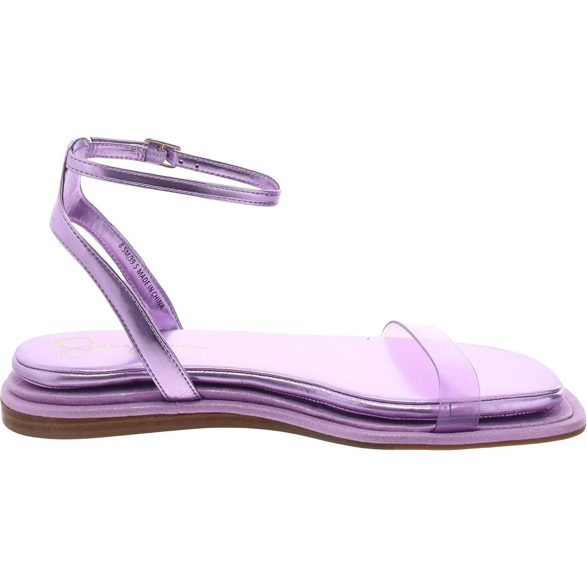 Betania Womens Flat Open Toe Ankle Strap