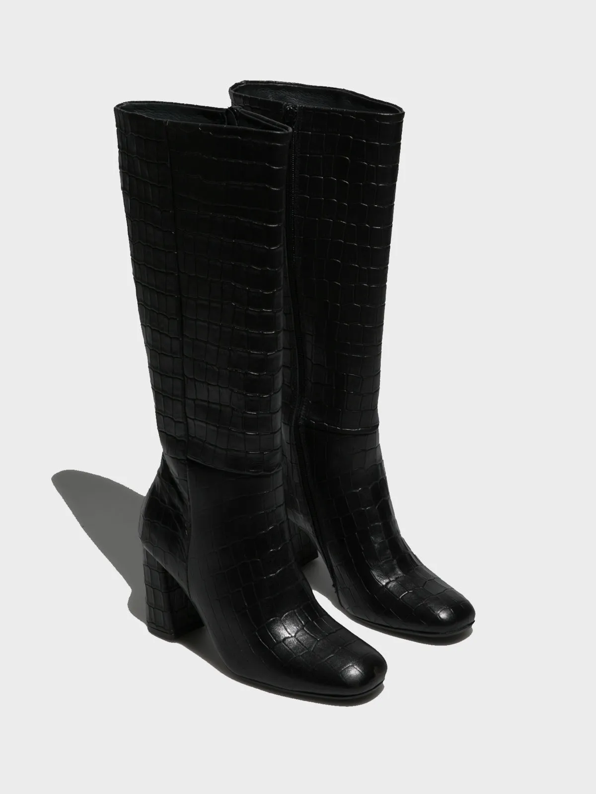 Black Knee-High Boots