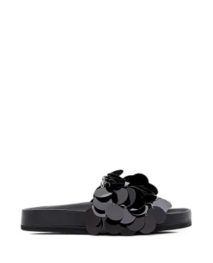 Black Sparkle Sandals
