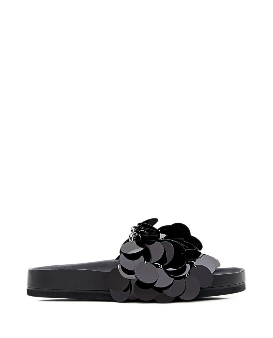 Black Sparkle Sandals