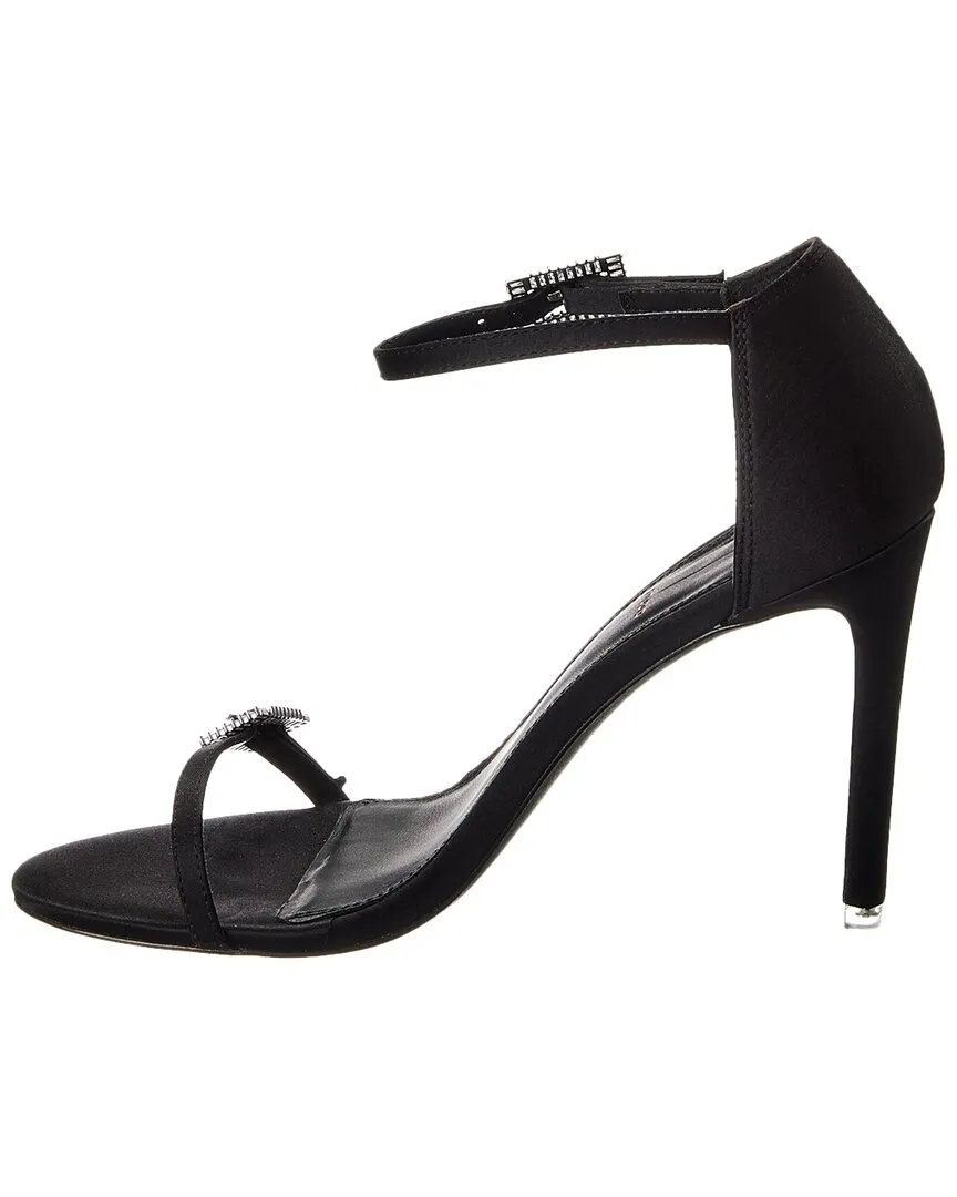 Black Suede Studio Lila Satin Sandal