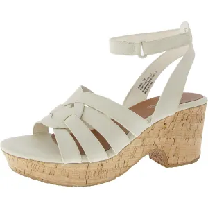 Bonita Womens Adjustable Faux Leather Slingback Sandals
